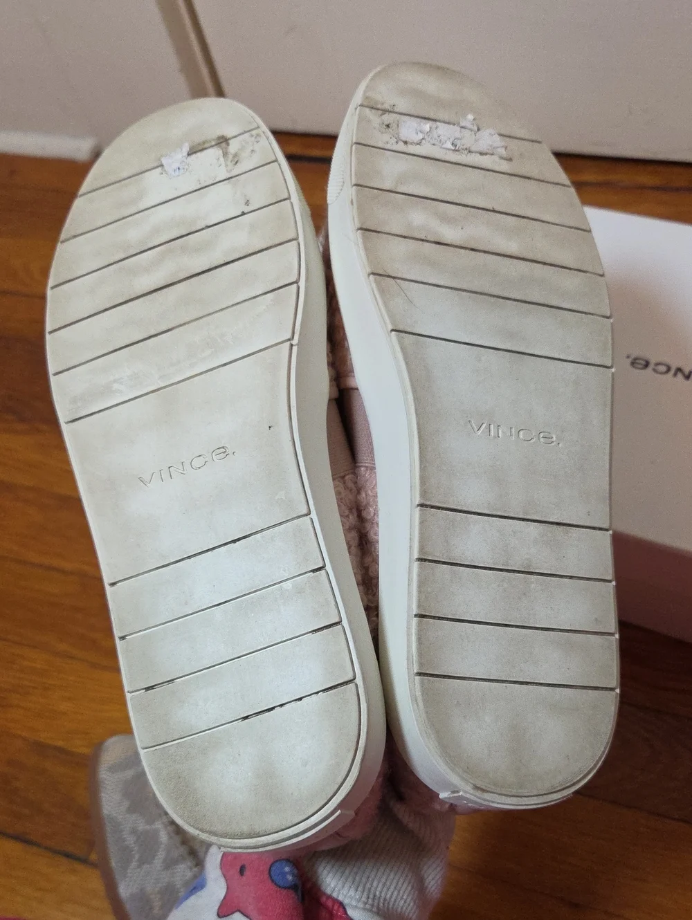 Vince Women’s Blair Slip On Sneaker Pink Faux Fur US Size 9.5 M
